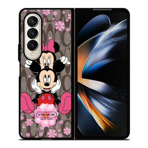 COACH MICKEY MINNIE Samsung Galaxy Z Fold 4 Case Cover