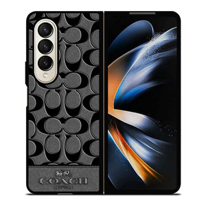 COACH NEW YORK GREY Samsung Galaxy Z Fold 4 Case Cover