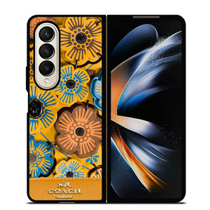 COACH NEW YORK ROSE TEA Samsung Galaxy Z Fold 4 Case Cover COACH NEW YORK ROSE TEA Samsung Galaxy Z Fold 4 Case Cover