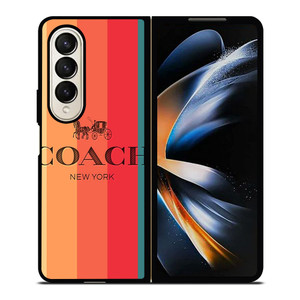 COACH NEW YORK STRIPES 2 Samsung Galaxy Z Fold 4 Case Cover