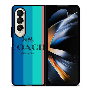 COACH NEW YORK STRIPES Samsung Galaxy Z Fold 4 Case Cover