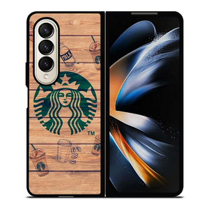 COFFEESHOP STARBUCK WOODEN LOGO Samsung Galaxy Z Fold 4 Case Cover COFFEESHOP STARBUCK WOODEN LOGO Samsung Galaxy Z Fold 4 Case Cover