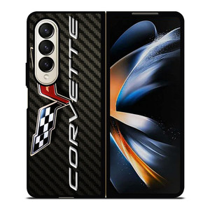 CORVETTE CHEY LOGO CARBON Samsung Galaxy Z Fold 4 Case Cover