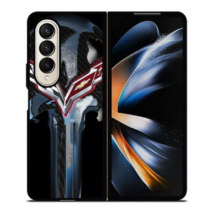 CORVETTE SKULL LOGO Samsung Galaxy Z Fold 4 Case Cover