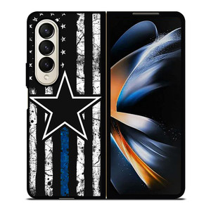DALLAS COWBOYS THIN BLUE Samsung Galaxy Z Fold 4 Case Cover