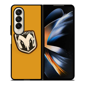 DODGE CAR LOGO YELLOW Samsung Galaxy Z Fold 4 Case Cover