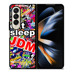 EAT SLEEP JDM Samsung Galaxy Z Fold 4 Case Cover