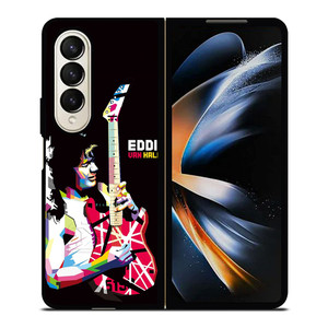 EDDIE VAN HALLEN POPART Samsung Galaxy Z Fold 4 Case Cover EDDIE VAN HALLEN POPART Samsung Galaxy Z Fold 4 Case Cover