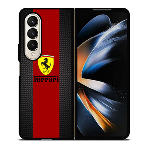FERRARI LOGO LINE Samsung Galaxy Z Fold 4 Case Cover FERRARI LOGO LINE Samsung Galaxy Z Fold 4 Case Cover