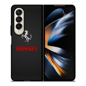 FERRARI LOGO METAL POINT Samsung Galaxy Z Fold 4 Case Cover