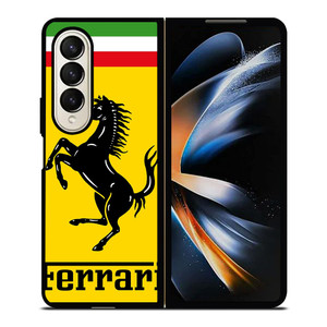 FERRARI LOGO Samsung Galaxy Z Fold 4 Case Cover FERRARI LOGO Samsung Galaxy Z Fold 4 Case Cover