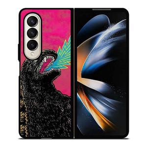 GODZILLA CARTOON ART Samsung Galaxy Z Fold 4 Case Cover GODZILLA CARTOON ART Samsung Galaxy Z Fold 4 Case Cover