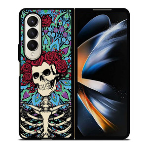 GRATEFUL DEAD SKELETON AND ROSES Samsung Galaxy Z Fold 4 Case Cover