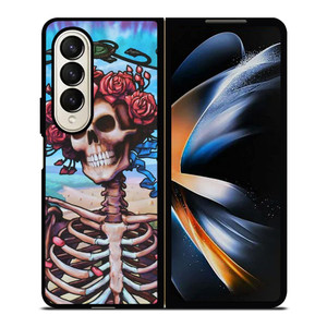 GRATEFUL DEAD SKULL BLUE LIGHT Samsung Galaxy Z Fold 4 Case Cover