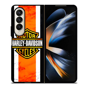 HARLEY DAVIDSON MARBLE LOGO Samsung Galaxy Z Fold 4 Case Cover HARLEY DAVIDSON MARBLE LOGO Samsung Galaxy Z Fold 4 Case Cover