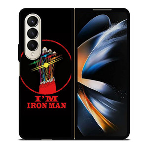 I AM IRON MAN INFINITY STONE Samsung Galaxy Z Fold 4 Case Cover