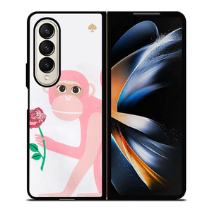 KATE SPADE MONKEY APPLIQUE Samsung Galaxy Z Fold 4 Case Cover KATE SPADE MONKEY APPLIQUE Samsung Galaxy Z Fold 4 Case Cover