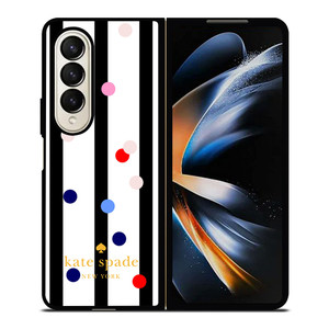 KATE SPADE STRIPE POLKADOTS Samsung Galaxy Z Fold 4 Case Cover