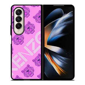 KENZO PARIS VIOLET LOGO Samsung Galaxy Z Fold 4 Case Cover