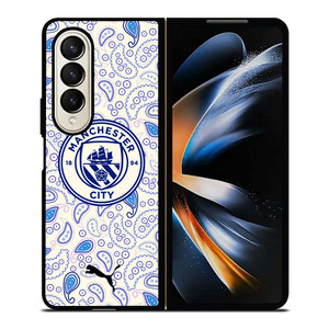 MANCHESTER CITY LOGO THIRD KIT Samsung Galaxy Z Fold 4 Case Cover
