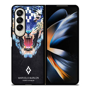 MARCELO BURLON TIGER Samsung Galaxy Z Fold 4 Case Cover MARCELO BURLON TIGER Samsung Galaxy Z Fold 4 Case Cover