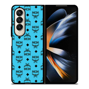 MCM WORLDWIDE ICON BLUE Samsung Galaxy Z Fold 4 Case Cover