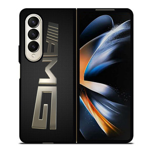 MERCEDES AMG LOGO CARBON PERSPECTIVE Samsung Galaxy Z Fold 4 Case Cover