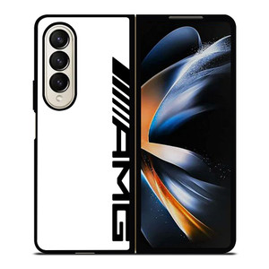 MERCEDES AMG LOGO WHITE Samsung Galaxy Z Fold 4 Case Cover