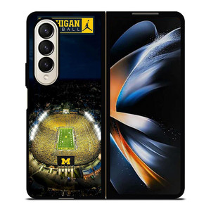 MICHIGAN WOLVERINES STADIUM Samsung Galaxy Z Fold 4 Case Cover MICHIGAN WOLVERINES STADIUM Samsung Galaxy Z Fold 4 Case Cover