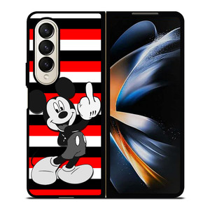 MICKEY MOUSE DISNEY MIDDLE FINGER Samsung Galaxy Z Fold 4 Case Cover