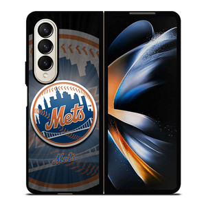 NEW YORK METS BASEBALL CLUB ICON Samsung Galaxy Z Fold 4 Case Cover
