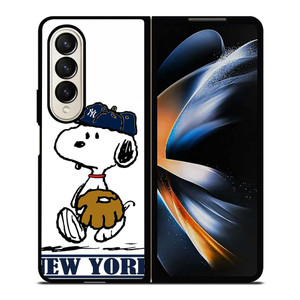 NEW YORK YANKEES SNOOPY Samsung Galaxy Z Fold 4 Case Cover