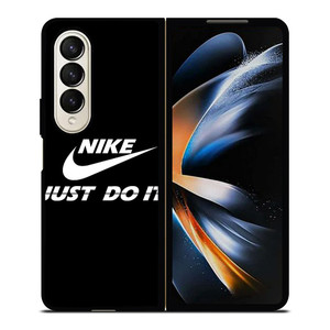 NIKE JUST DO IT BLACK Samsung Galaxy Z Fold 4 Case Cover NIKE JUST DO IT BLACK Samsung Galaxy Z Fold 4 Case Cover