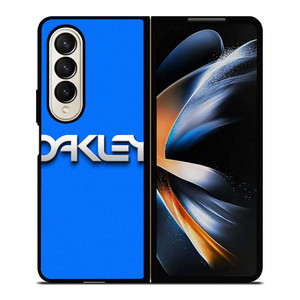OAKLEY LOGO BLUE SOLID Samsung Galaxy Z Fold 4 Case Cover OAKLEY LOGO BLUE SOLID Samsung Galaxy Z Fold 4 Case Cover