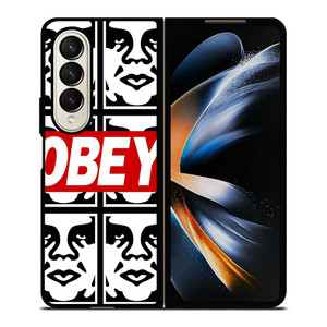OBEY LOGO COLLAGE Samsung Galaxy Z Fold 4 Case Cover OBEY LOGO COLLAGE Samsung Galaxy Z Fold 4 Case Cover