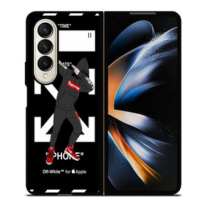 OFF WHITE X DAB SUPREME ILLUSTRATION Samsung Galaxy Z Fold 4 Case Cover OFF WHITE X DAB SUPREME ILLUSTRATION Samsung Galaxy Z Fold 4 Case Cover