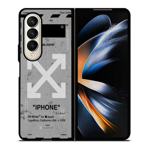 OFF WHITE Samsung Galaxy Z Fold 4 Case Cover OFF WHITE Samsung Galaxy Z Fold 4 Case Cover