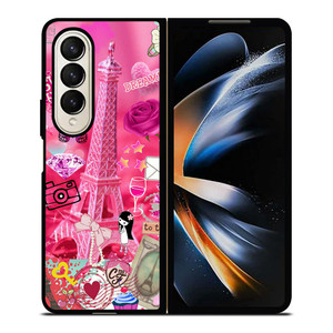PINK PARIS CUTE Samsung Galaxy Z Fold 4 Case Cover