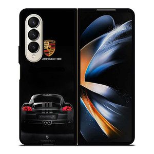 PORSCHE CAYMAN S BLACK Samsung Galaxy Z Fold 4 Case Cover