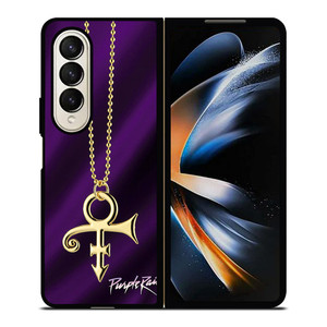 PRINCE PURPLE RAIN LOGO 2 Samsung Galaxy Z Fold 4 Case Cover PRINCE PURPLE RAIN LOGO 2 Samsung Galaxy Z Fold 4 Case Cover
