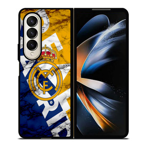 REAL MADRID MARBLE ART LOGO Samsung Galaxy Z Fold 4 Case Cover