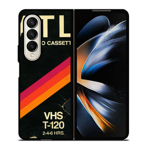 RETRO VINTAGE VIDEO CASSETTE ATL Samsung Galaxy Z Fold 4 Case Cover
