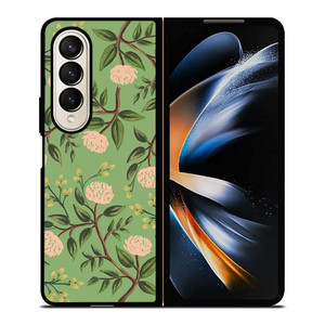 RIFLE PAPER EMERALD PEONIES Samsung Galaxy Z Fold 4 Case Cover