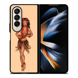 SAILOR JERRY S HULA GIRL Samsung Galaxy Z Fold 4 Case Cover SAILOR JERRY S HULA GIRL Samsung Galaxy Z Fold 4 Case Cover