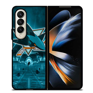 SAN JOSE SHARKS Samsung Galaxy Z Fold 4 Case Cover SAN JOSE SHARKS Samsung Galaxy Z Fold 4 Case Cover