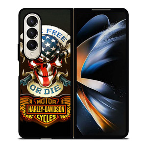 SKULL AND WINGS HARLEY DAVIDSON Samsung Galaxy Z Fold 4 Case Cover