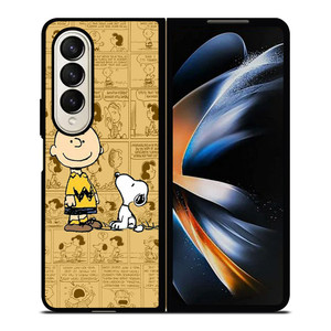SNOOPY CHARLIE BROWN Samsung Galaxy Z Fold 4 Case Cover SNOOPY CHARLIE BROWN Samsung Galaxy Z Fold 4 Case Cover