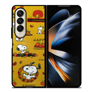SNOOPY THE PEANUTS THANKSGIVING Samsung Galaxy Z Fold 4 Case Cover SNOOPY THE PEANUTS THANKSGIVING Samsung Galaxy Z Fold 4 Case Cover