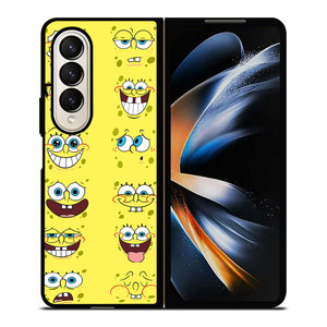 SPONGE BOB MOOD FACE Samsung Galaxy Z Fold 4 Case Cover