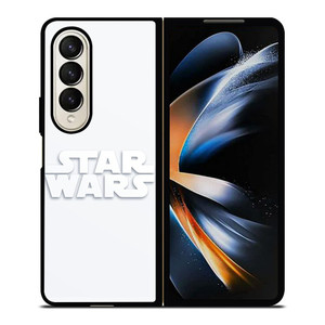 STARWARS LOGO WHITE Samsung Galaxy Z Fold 4 Case Cover STARWARS LOGO WHITE Samsung Galaxy Z Fold 4 Case Cover